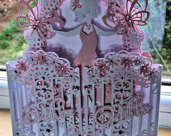 Butterfly Fairy Door Card TF0363, Cutting Files, SVG,CRICUT,Silhouette,ScanNCut,SCAL,Cameo,Curio