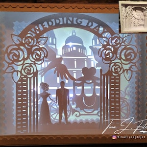 Wedding Luminaire Box TF0276, SVG,Cricut,ScanNCut,Cameo,Scal,MTC