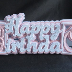 Carte de mot d’anniversaire, SVG, MTC, Scal, Cricut, Cameo, ScanNCut