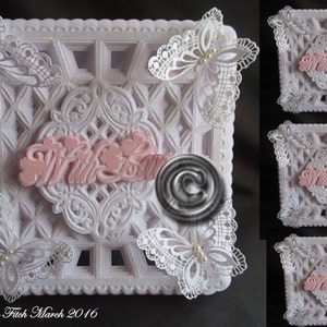 With Love Burst Card Cutting File,DXF,SVG,MTC,Scal,ScanNCut,Cricut,Silhouette,Cameo,CraftROBO,Ecraft