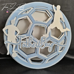Carte en forme de football TF0511, fichiers de coupe SVG, Silhouette Cameo, ScanNCut, Cricut