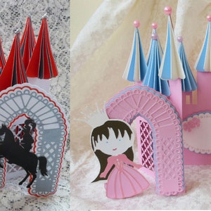Camelot Castle Card,  Cutting Files SVG, Silhouette Cameo, ScanNCut, Cricut
