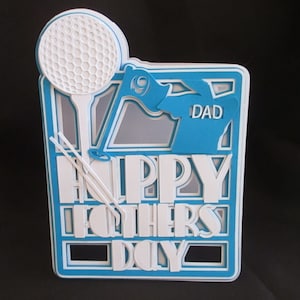 Golf Dad Card TF0088, SVG, Silhouette Cameo, Cricut, ScannCut, CCM. Scal