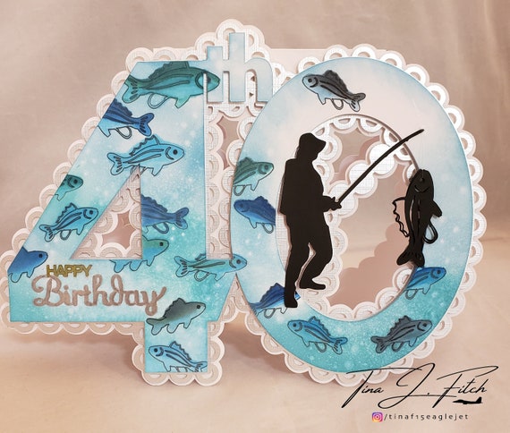 Download Silhouette Cameo Cricut 40th Fishing Card Tf0255 Svg Mtc Scal Scanncut Paper Party Kids Scrapbooking Commentfer Fr