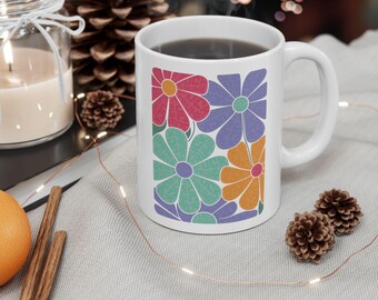 Boho Floral Anti-Trump Mug: Subtle Political Coffee Cup