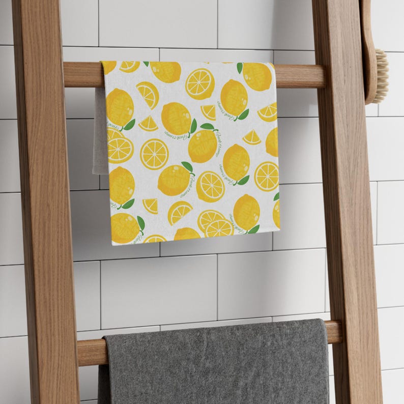 Subtle F*ck Trump Lemon Hand Towel: Funny Political Kitchen Decor