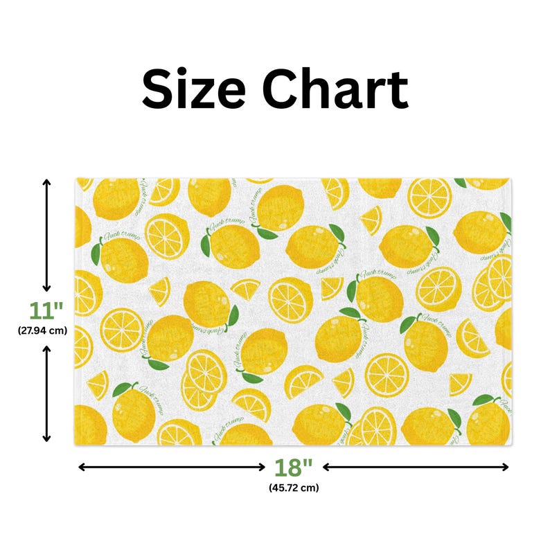 Subtle F*ck Trump Lemon Hand Towel: Funny Political Kitchen Decor image 7