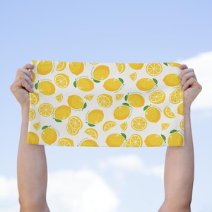 Subtle F*ck Trump Lemon Hand Towel: Funny Political Kitchen Decor