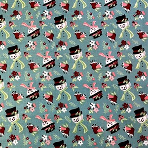 Frost and Flurry Snow Tossed Blue from Poppie Cotton