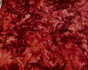 Red Velvet Batik from Hoffman International Fabrics