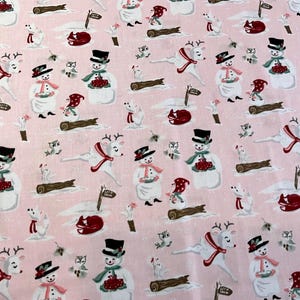 Frost and Flurry, Mr & Mrs Flurry Pink from Poppie Cotton