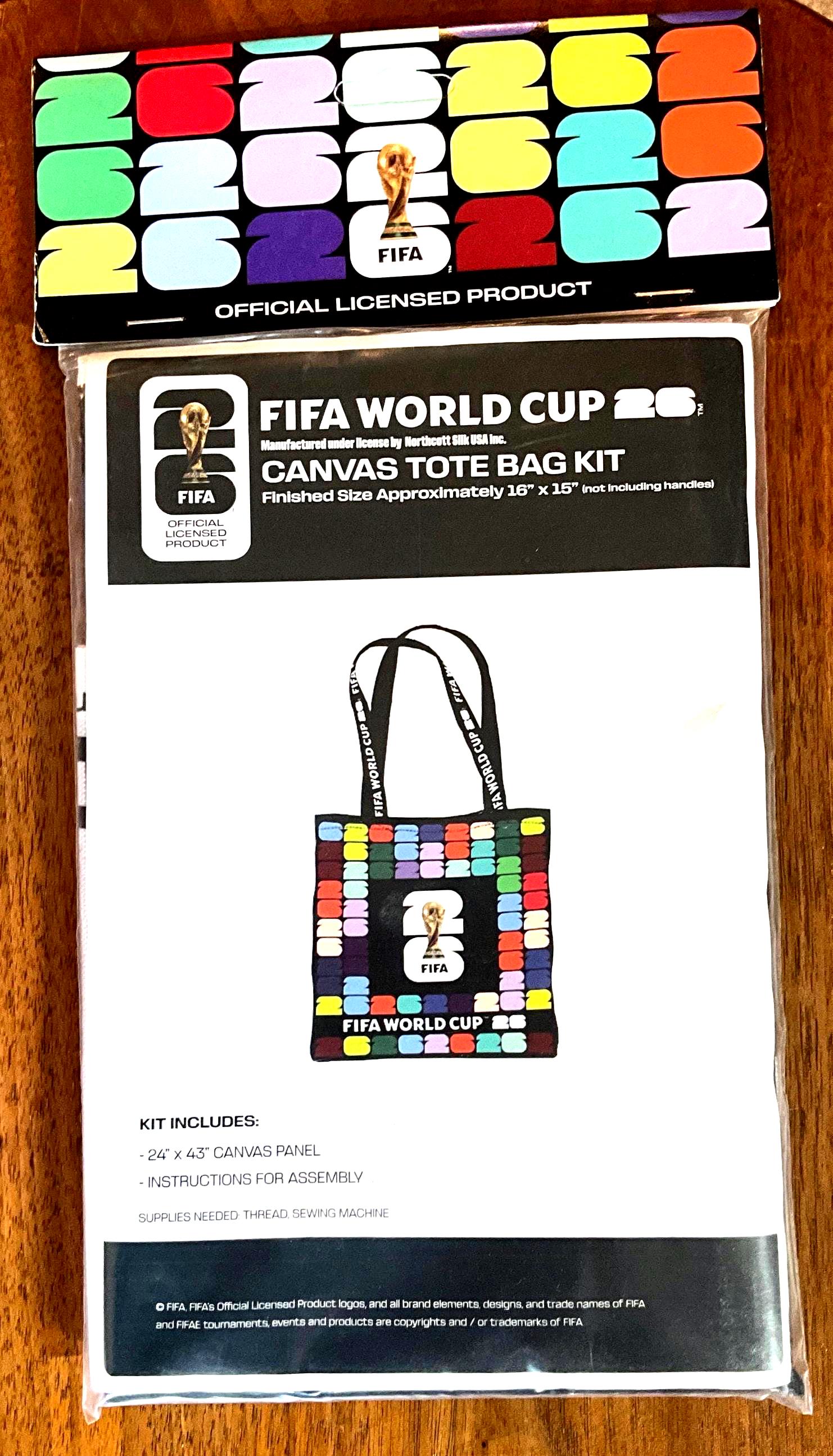 FIFAワールドカップ26キャンバストートバッグキット - Etsy 日本