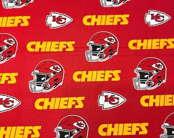 Rot Kansas City Chiefs Baumwolle 155 cm