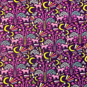 Midnight Moonlight from Sunrise Sunset by Jessica Smith for Art Gallery Fabrics