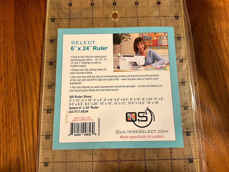 Quilters Select 6 X 24 Ruler - Etsy