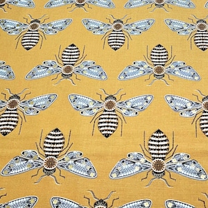 Bee Garden Metallic Honey by Gingiber for Moda Fabrics