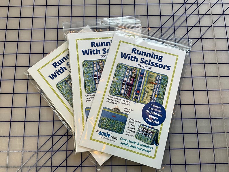 Running With Scissors Pattern Running With Scissors Tool Case Pattern by Annie - Etsy