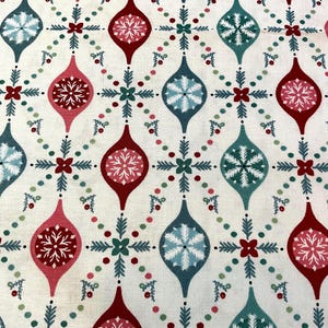Frost and Flurry, Merry Berries White from Poppie Cotton