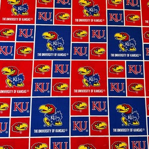 Kansas Jayhawks College Prints - Cotton