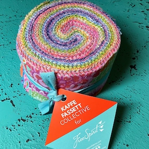 Kaffe Fassett Sorbet Stoffrolle: 6,5 cm Baumwoll Quilting Streifen
