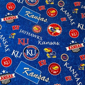 Kansas Jayhawks College Prints - Cotton