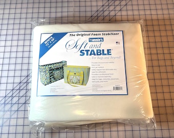 Soft and Stable White 100% Polyester Foam Stabilizer 72in x 58in