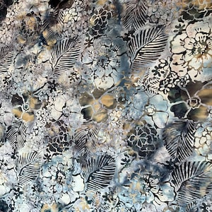 Mineral Flowers Batik by Hoffman Fabrics