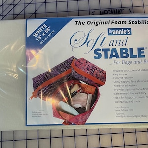 Soft and Stable White 100% Polyester Foam Stabilizer 18in x 58in