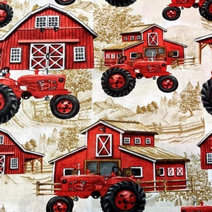 Farm Tractors from Potpourri of Novelty by David Textiles