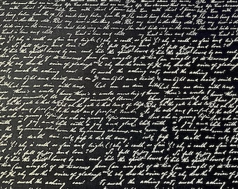 Schwarze Schrift aus Paris Nights von Blank Quilting