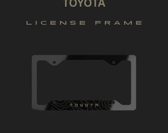 Stylish Metal License Plate Frame, Customizable Car Accessories, Perfect for Toyota Fans, Great Gift for Car Enthusiasts, Durable Auto