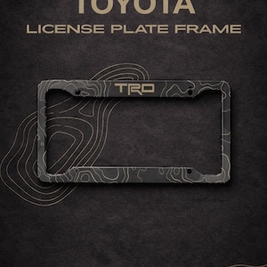Marco para matrícula Toyota TRD Overland / Accesorio para camioneta todoterreno