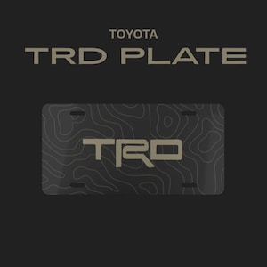 Toyota TRD Custom Vanity Plate - Personalized Car Tag, Unique License Plate, Custom Vehicle Decor, Perfect for Gifts, Home Decor