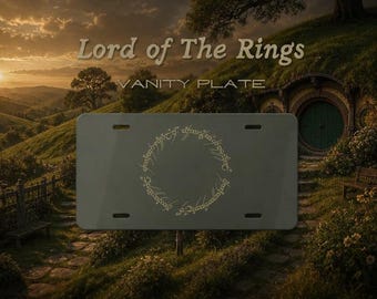 Nummerplaat Lord of the Rings Vanity Plate | Middle Earth-autotag