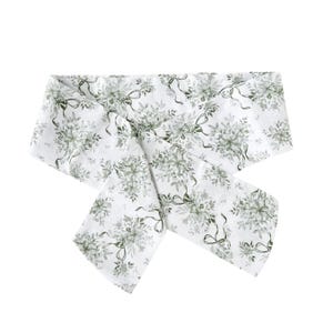 Green Toile Newborn Bow For Swaddle - Newborn Baby Hospital Photos