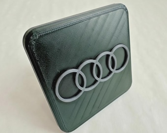 Audi Hitch Cover Plug | 2" & 1.25" | Outdoor-Ready | USA | Free Shipping