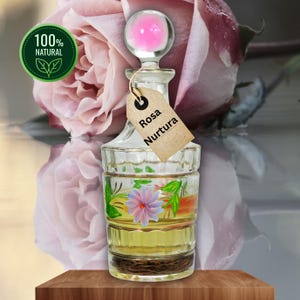 Rosa Nurtura –Natürlicher Attar aus Indischer Rose & Sandelholz |Heiliges, beruhigendes Parfum | Elixier der Selbstliebe |Unisex