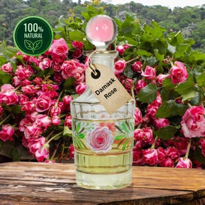 Rosa Santal – Natural Perfume Oil with Damascus Rose et Sandalwood – Heart Balance & Sacred Grounding – Unisex