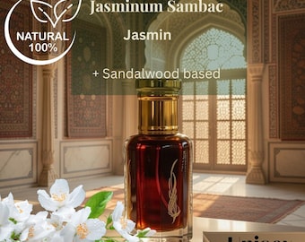 Jasminum Sambac | Jasmine Sambac & Sandalwood Perfumes Oil | Natural Perfume | Sacred Feminine Elixir | Alcohol-Free | Hand-made
