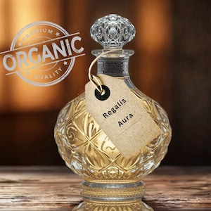 Regalis Aura | Amber, rose, Oud & Sandalwood Attar | Royal Oriental Perfume | Woody and Spicy Notes | Prestige Gift | Living Attars