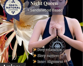 Night Queen Attar – Cestrum nocturnum | Vegan, 100% Natural et Alcohol-Free | Indian Perfume Oil | Alive Perfume | Handmade