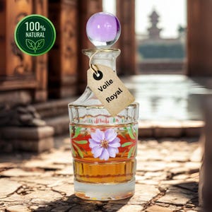 Royal Veil – Natural perfume oil with rose, oud & musk – Sacred aura and silent authority – Unisex