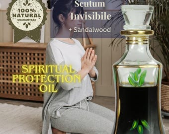 Scutum Invisibile – Aceite ritual protector | Oud Assam y sándalo indio | Hecho a mano | Perfume vivo | 100% natural