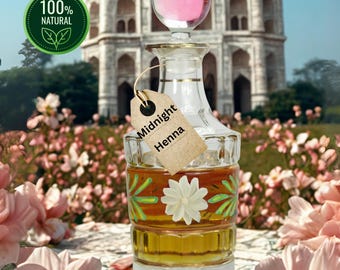 Midnight Henna | Sacred Attar Henna Jasmine & Sandalwood | Spicy Evening Perfume | Natural Intimate Elixir | Alcohol-Free | Night Ritual