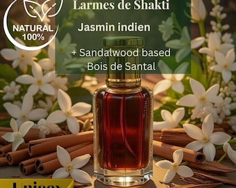 Tears of Shakti | Jasmine & Sandal Attar | Elixir of the Sacred Feminine | Natural Spiritual Perfume | Alcohol-Free | Sacred Intimate Oil
