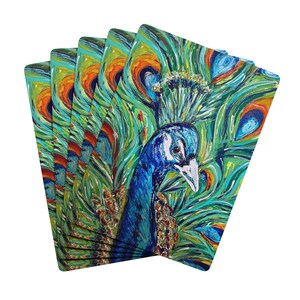 Cartes à jouer Peacock Poker - Jeu de cartes unique pour jeux de cartes, soirée poker, cadeaux, collectionneurs, soirée jeux