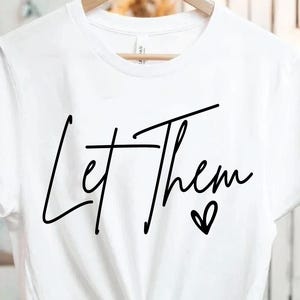 Let Them Typography Design | Digital Download | PNG File | Sublimation & DTF Design | Typography PNG | Vintage Design | Retro Typewriter