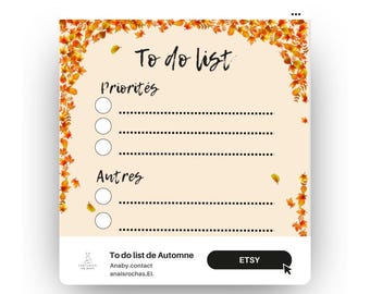 To do list autumn 2025 [printable and digital A4 format]