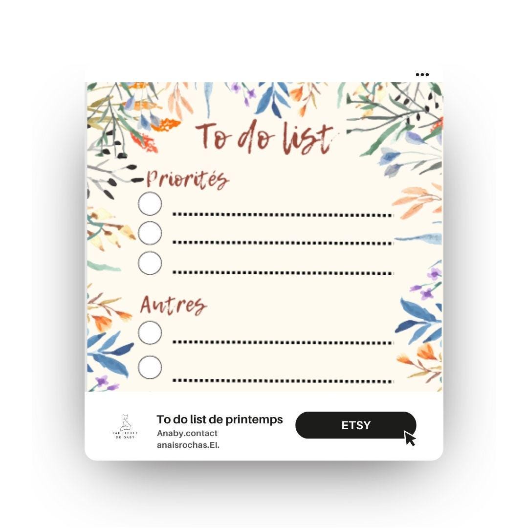 To do list spring 2025 [printable and digital A5 format]