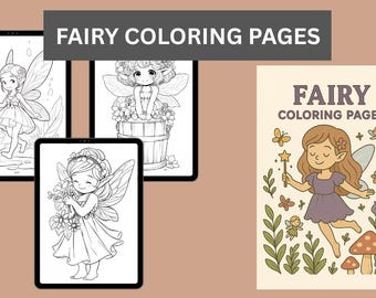 Fairy Coloring Pages, Fairy Coloring Book, Fairy Coloring, Kids Fairy Coloring Books, Fantasy Coloring Pages, Fantasy Coloring,Kids Coloring